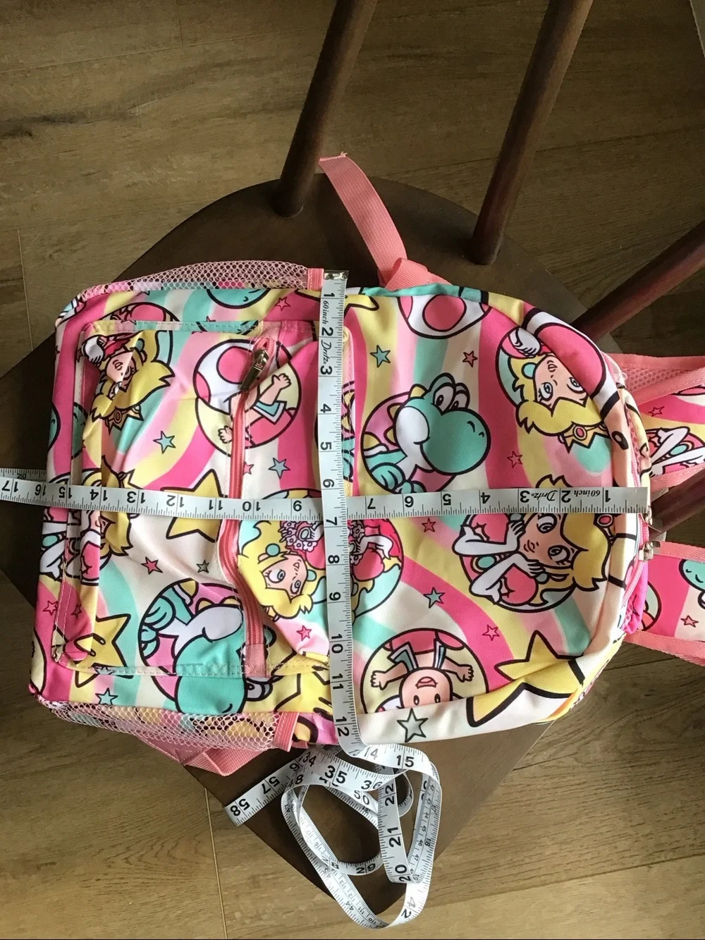 Rare Mario brothers Princess Peach full size backpack